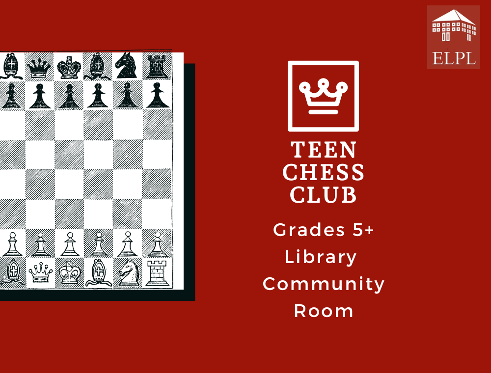Flyer for teen chess club