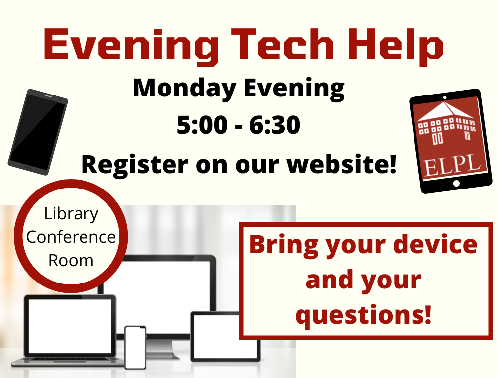 Evening Tech Help flyer