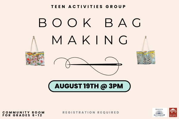 Teen Program: Book Bag Making