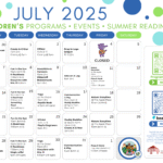 Children July 2025 Program Calendar